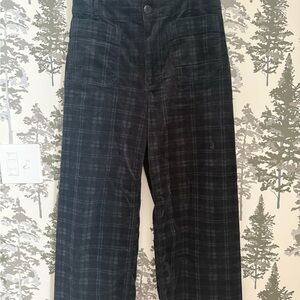 Maeve Dark Plaid Colette Corduroy Pants